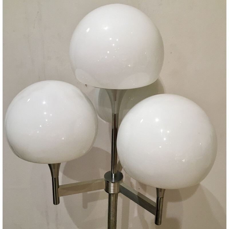 Vintage floor lamp with 4 lights by Gaetano Scioliari - 1970s