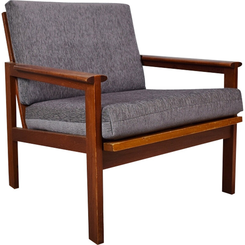 Vintage Danish teak "Capella" lounge armchair by Illum Wikkelso for N. Eirlesen - 1960s