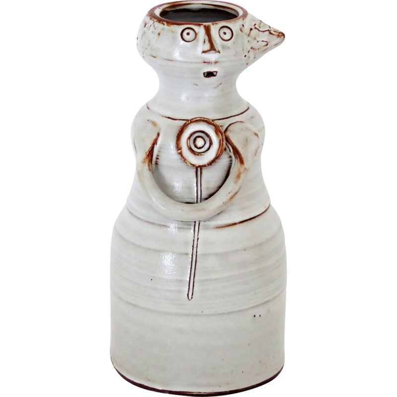Vase "Femme" vintage par Jacques Pouchain pour l'Atelier Dieulefit - 1950