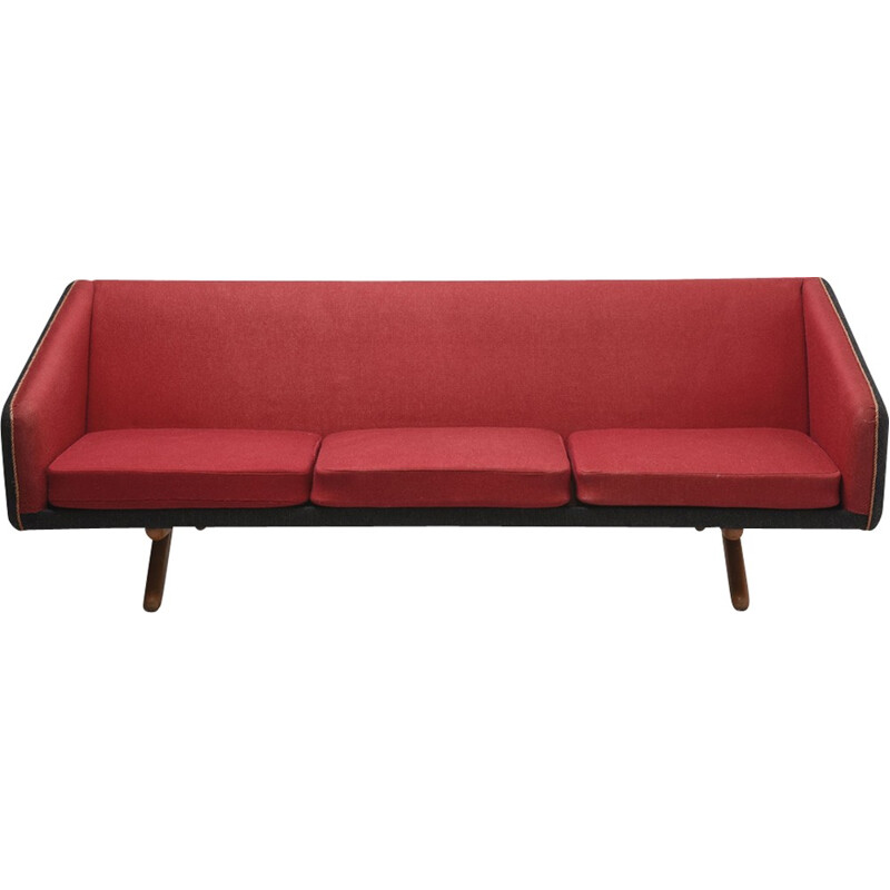 Vintage 3 seat sofa "ML90" by Illum Wikkelsø for Mikael Laursen - 1960s