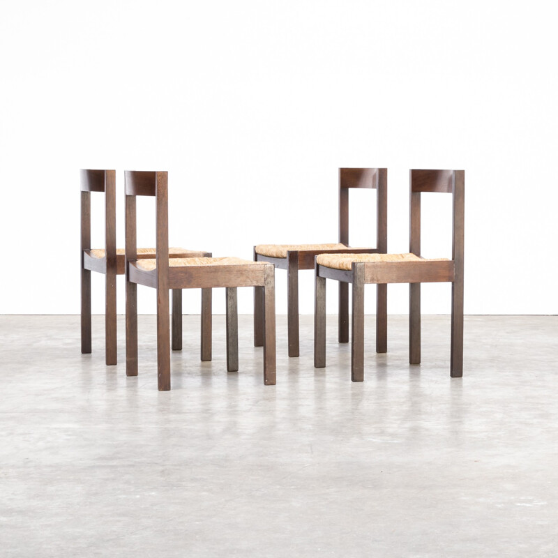 Suite de 4 chaises à repas par Martin Visser pour 't Spectrum - 1960