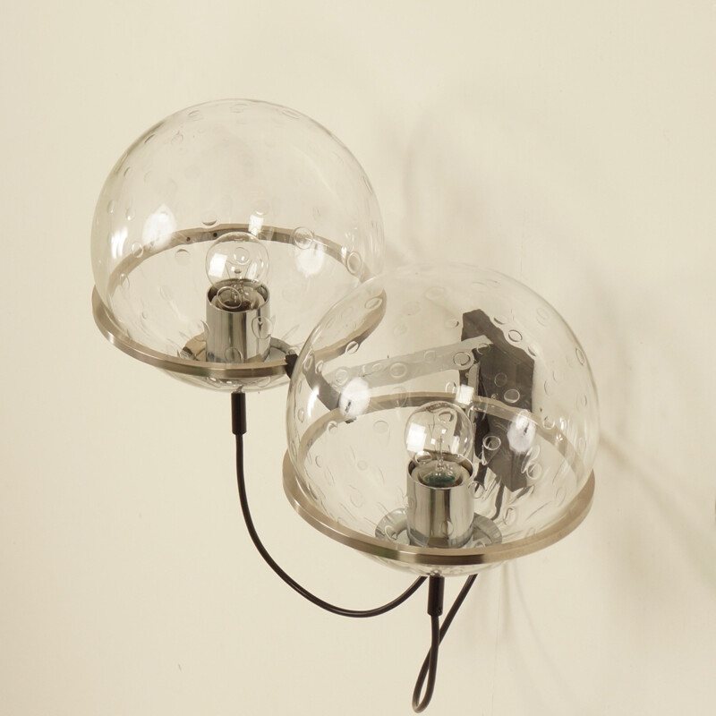 Vintage dubbele wandlamp van Raak, 1970