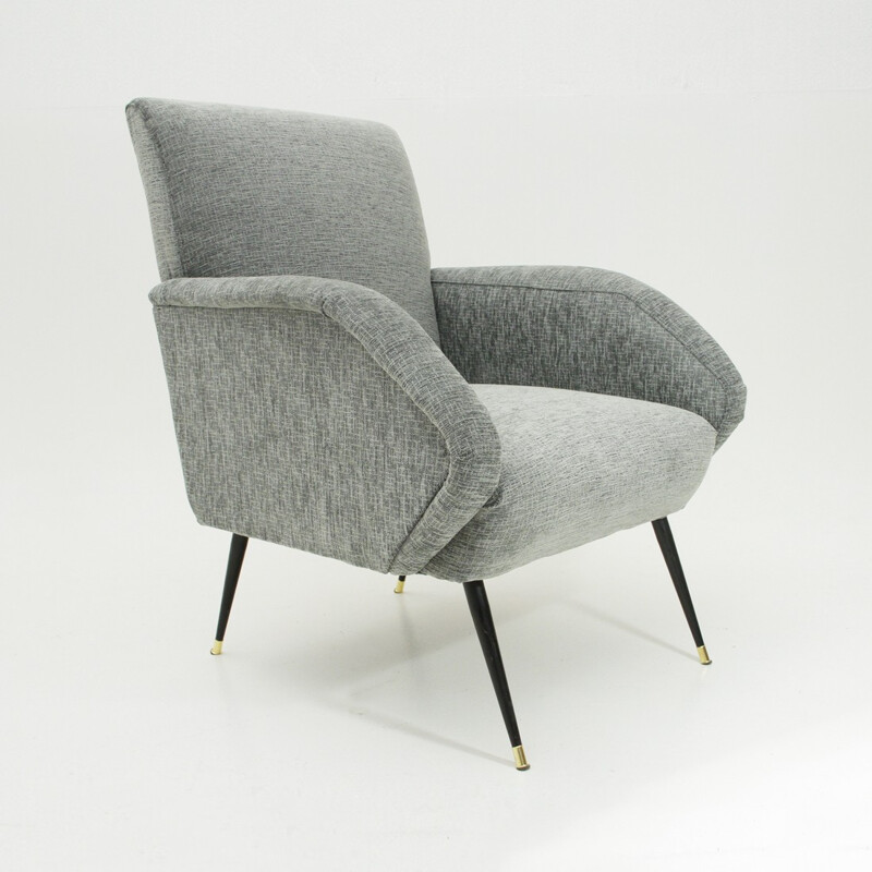 Vintage Italian grey armchair - 1950s