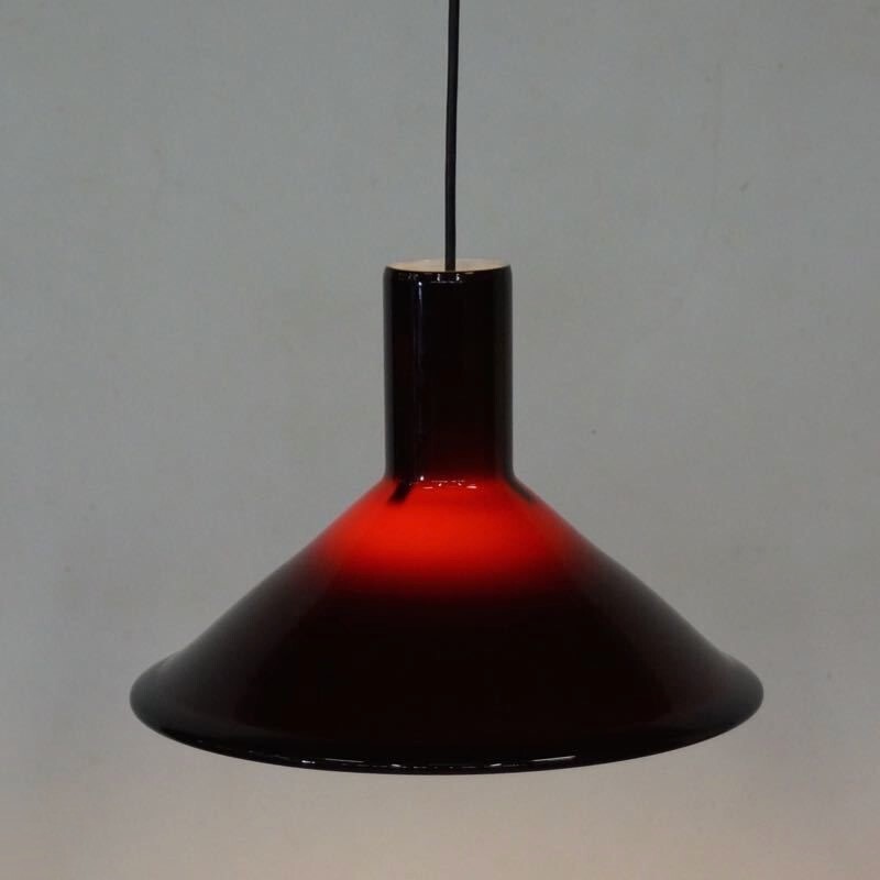 Vintage pendant lamp by Michael Bang for Holmegaard - 1970s