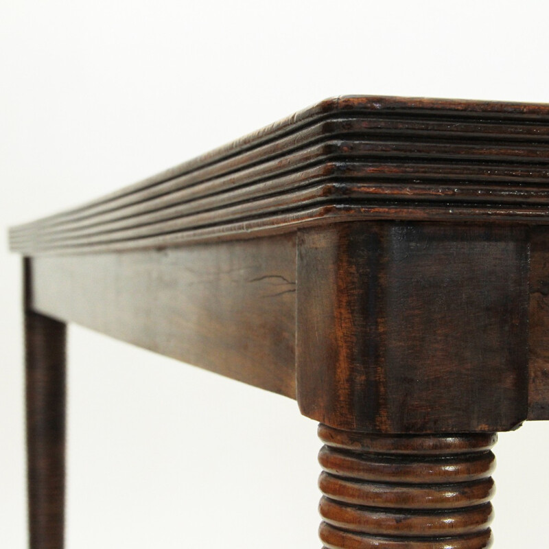 Vintage modernist Italian table in wood - 1940s