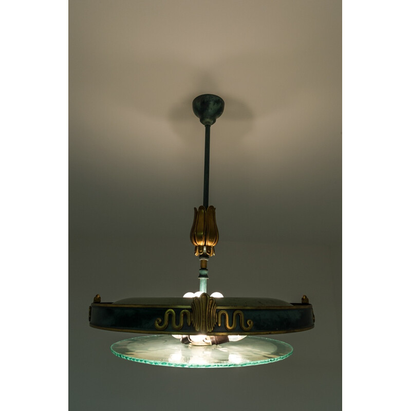 Vintage Swedish pendant lamp for Böhlmarks - 1930s