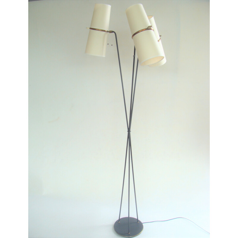 Vintage tripod floor lamp for Lunel - 1950s
