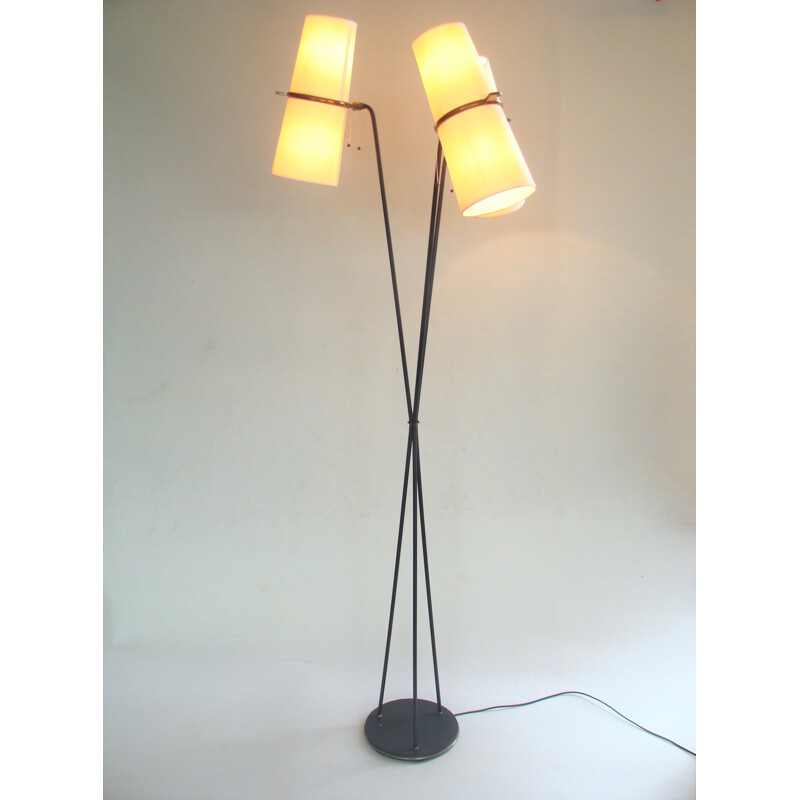 Vintage tripod floor lamp for Lunel - 1950s