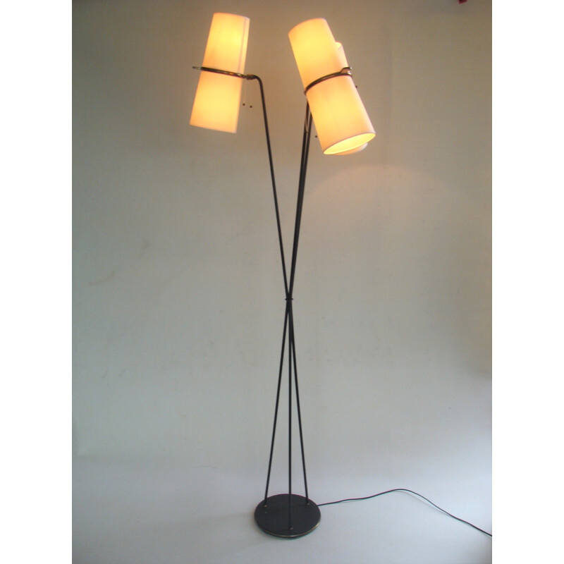 Vintage tripod floor lamp for Lunel - 1950s