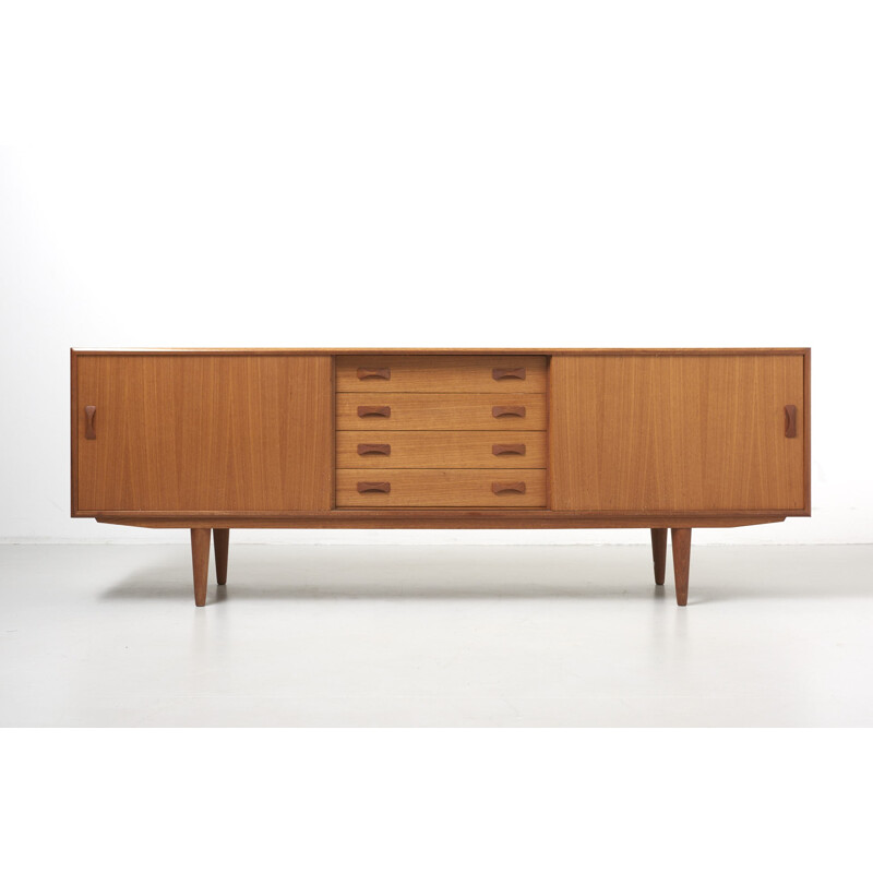 sideboard in teak with 2 sliding doors and 4 drawers by Clausen & Son - 1960s