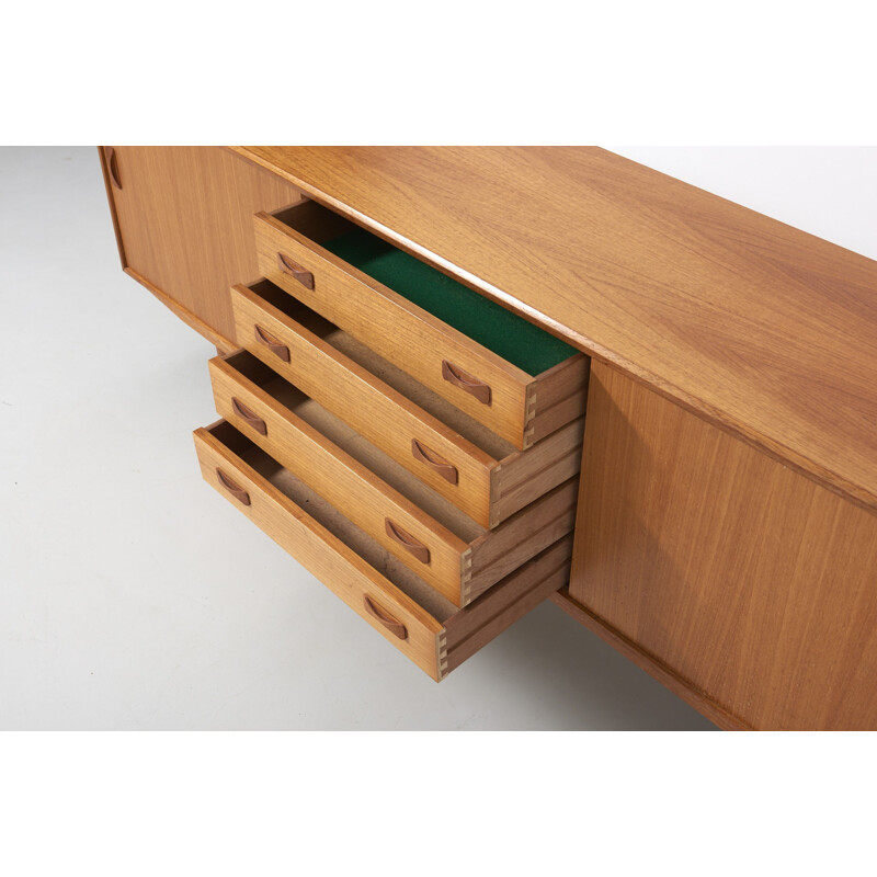 sideboard in teak with 2 sliding doors and 4 drawers by Clausen & Son - 1960s