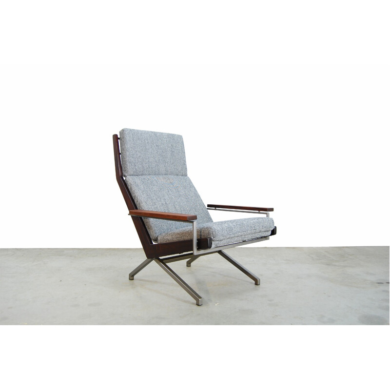 Dutch grey "Lotus" Lounge Chair by Rob Parry for Gelderland - 1960s