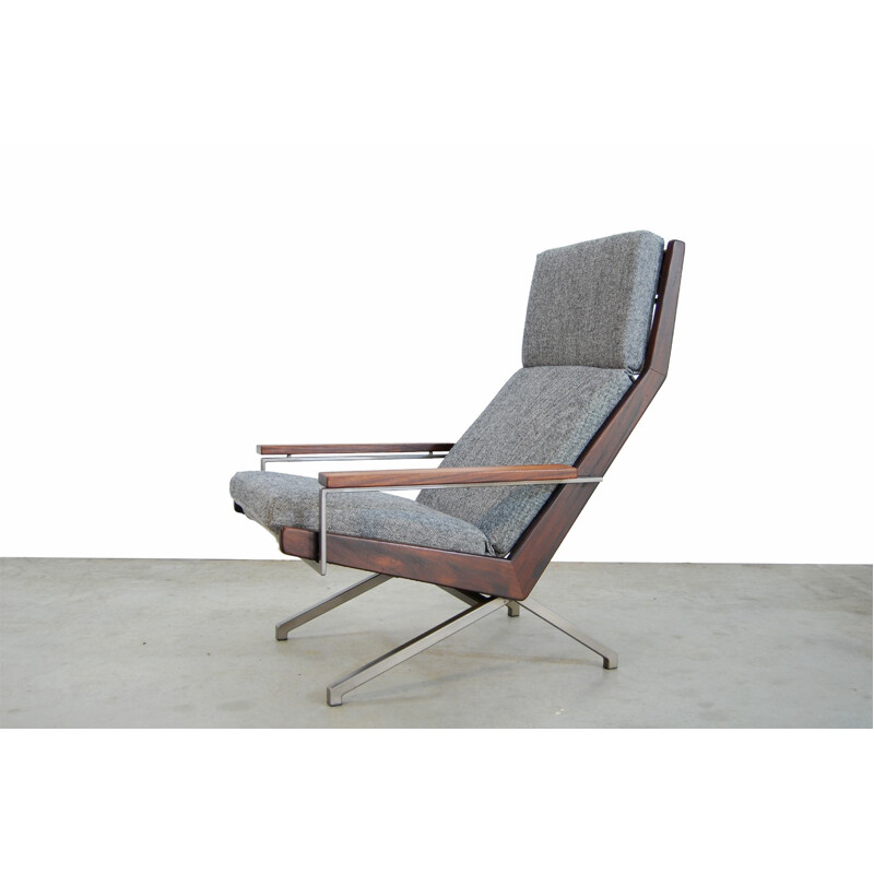 Dutch grey "Lotus" Lounge Chair by Rob Parry for Gelderland - 1960s