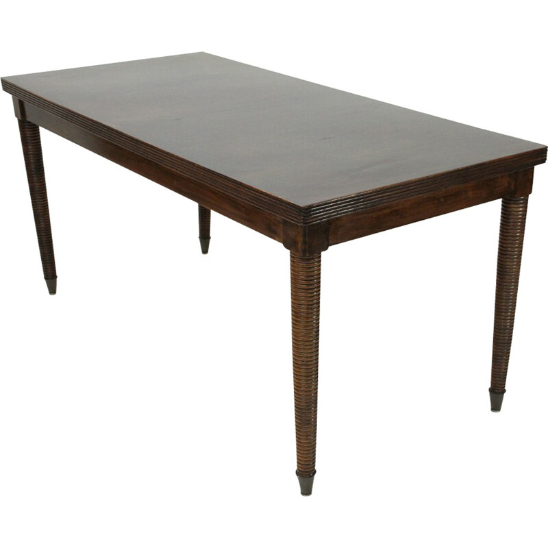 Vintage modernist Italian table in wood - 1940s