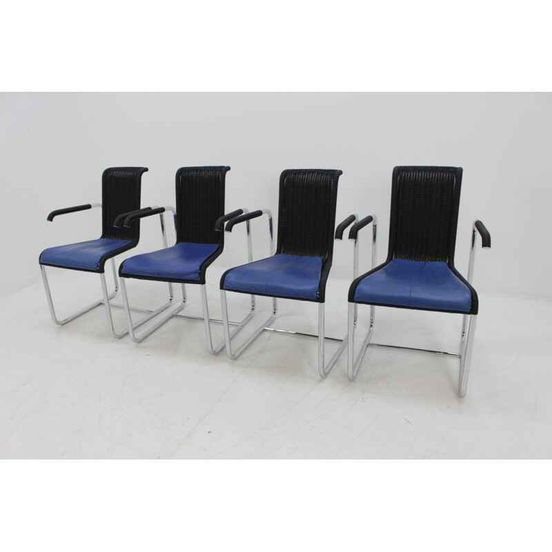 Set of 4 vintage chairs by "Tecta"- 1980s