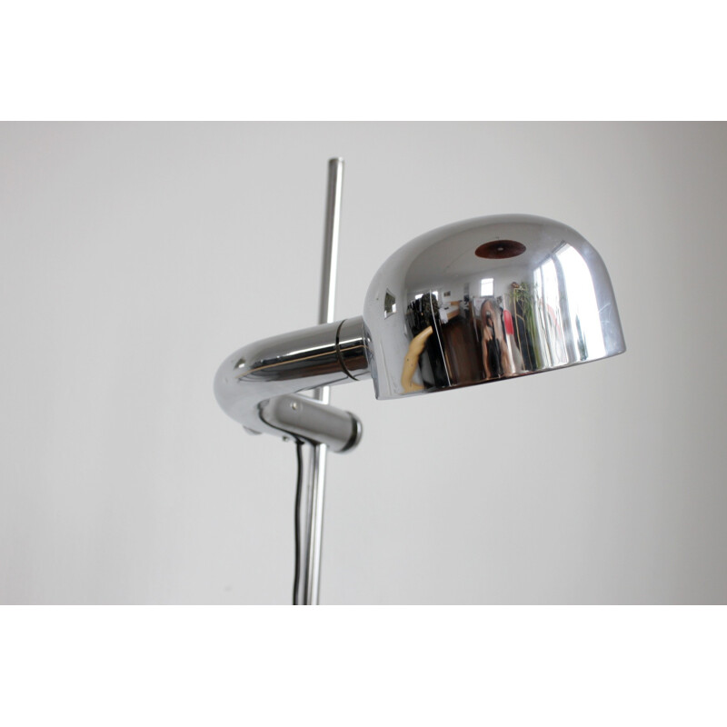 Vintage chromed floor lamp - 1970s