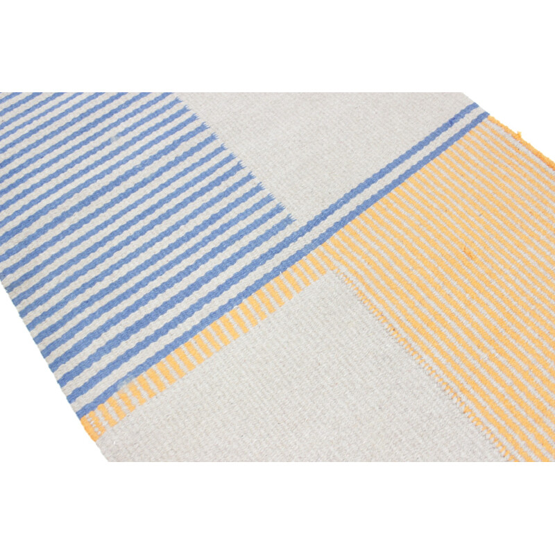 Vintage set of 3 geometric modernist carpets - 1950s