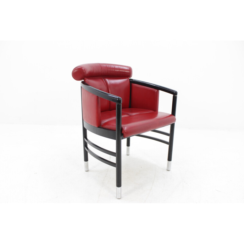 Vintage leather armchair by Thonet - 1990s