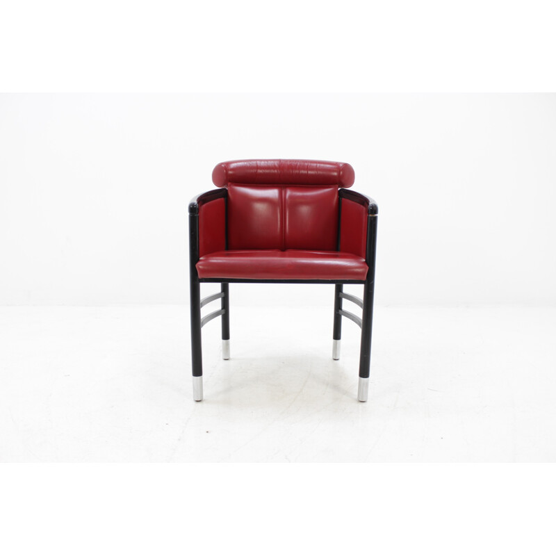 Vintage leather armchair by Thonet - 1990s