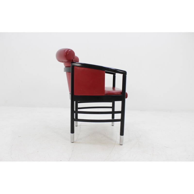 Vintage leather armchair by Thonet - 1990s