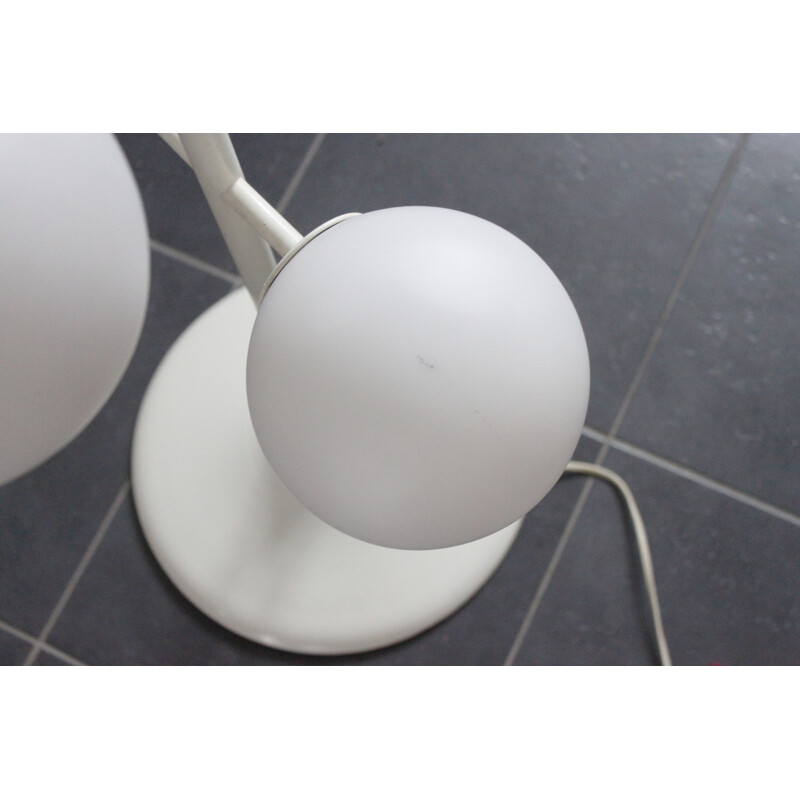 Vintage white balls floor lamp "Kugelspiel" by Temde - 1970s