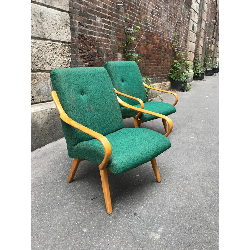 Pair of vintage armchairs by Jitova Sobeslav, Czechoslovakia 1970