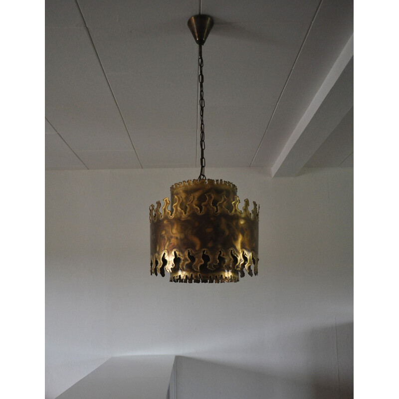 Vintage large ceiling lamp by Svend Aage for Holm Sørensen & Co - 1960s