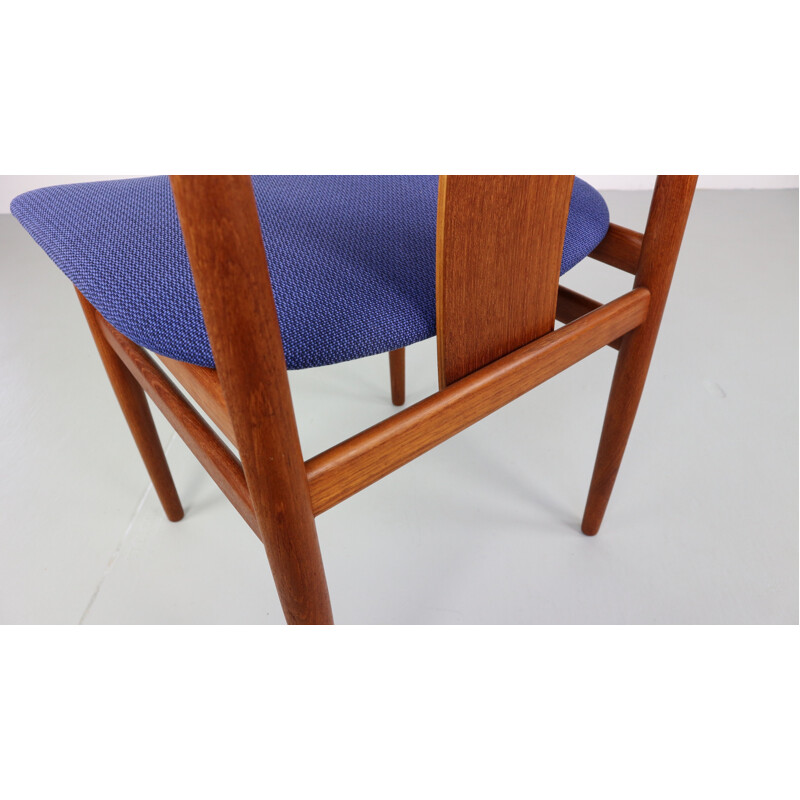 Set of Six Scandinavian Teak Chairs by Hening Sørensen - 1960s