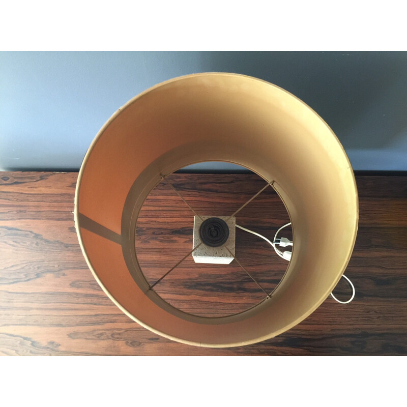 Italian travertine Vintage table lamp - 1970s