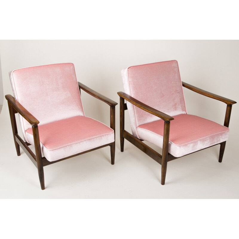 Paar fauteuils GFM-142 van Edmund Homa - 1960