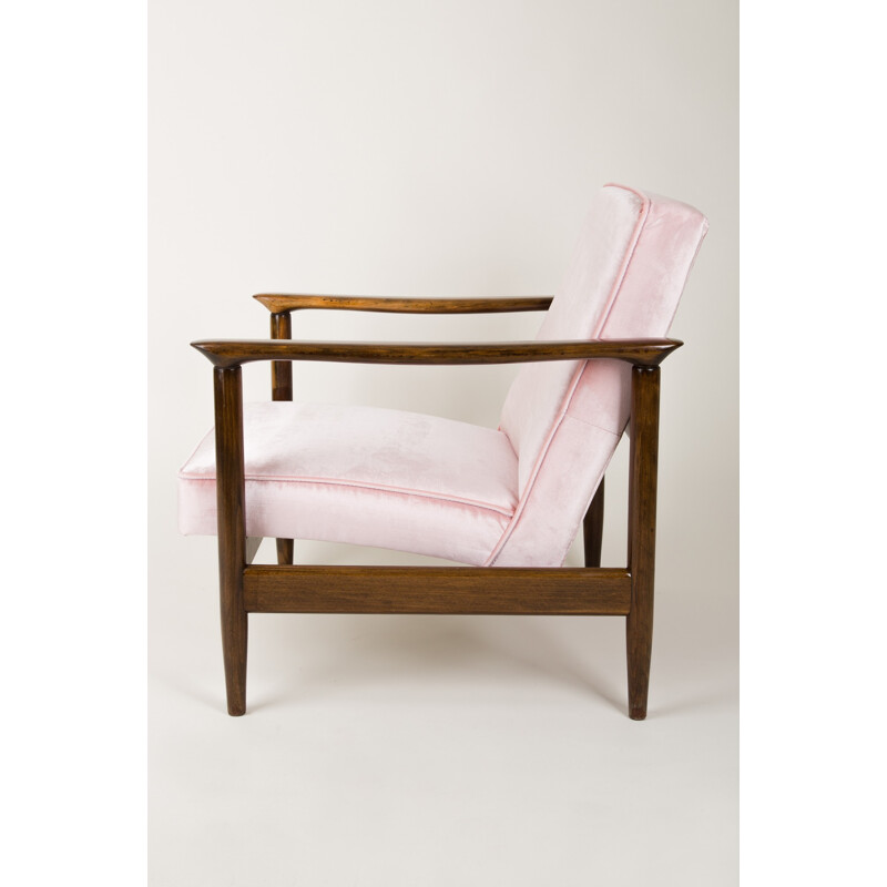 Pair of pink GFM-142 armchairs by Edmund Homa - 1960s