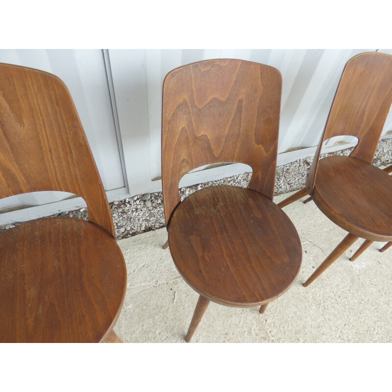 Set of 6 "Mondor" chairs by Baumann - 1960s