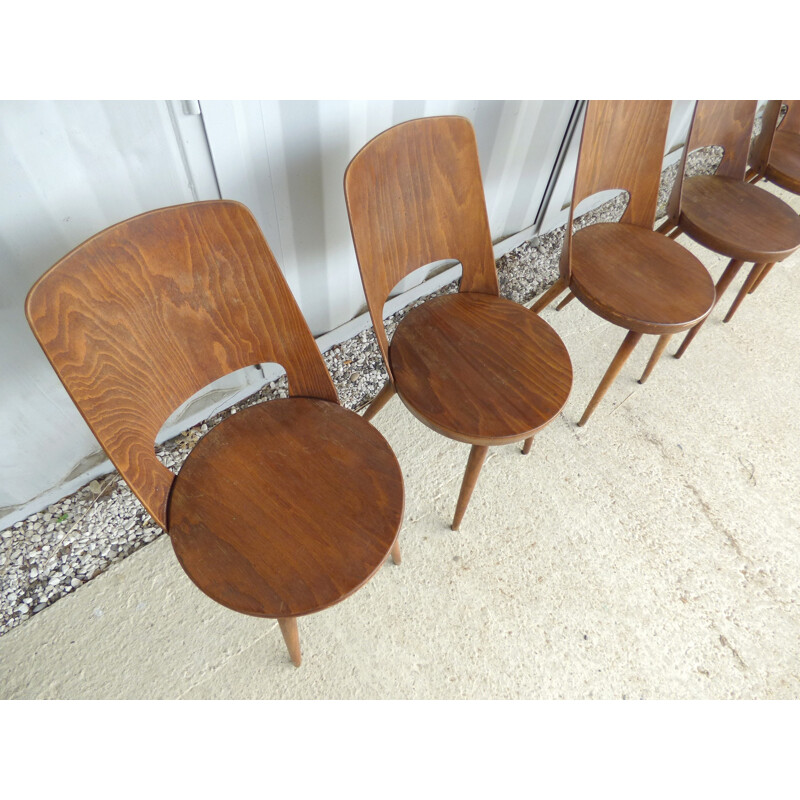 Set of 6 "Mondor" chairs by Baumann - 1960s