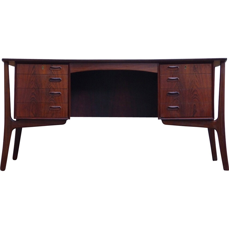 Scandinavian executive desk in rosewood by Svend Aage Madsen for Sigurd Hansen - 1960s