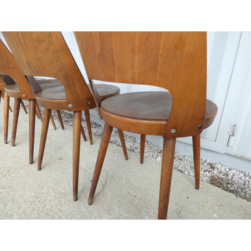 Set of 6 "Mondor" chairs by Baumann - 1960s