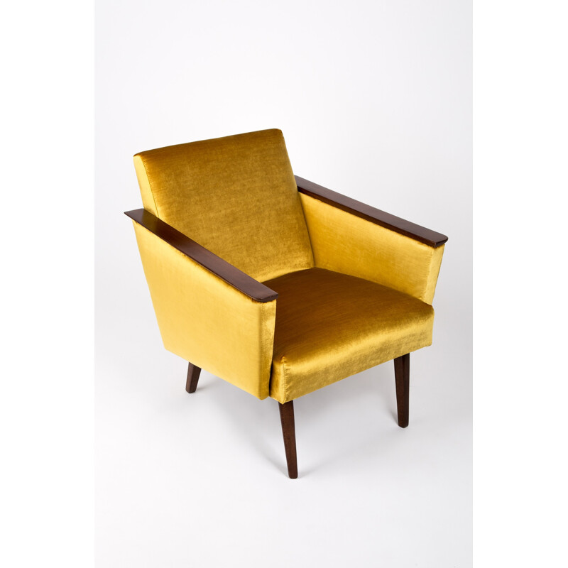 Vintage german Armchair in yellow Mustard  - 1960s