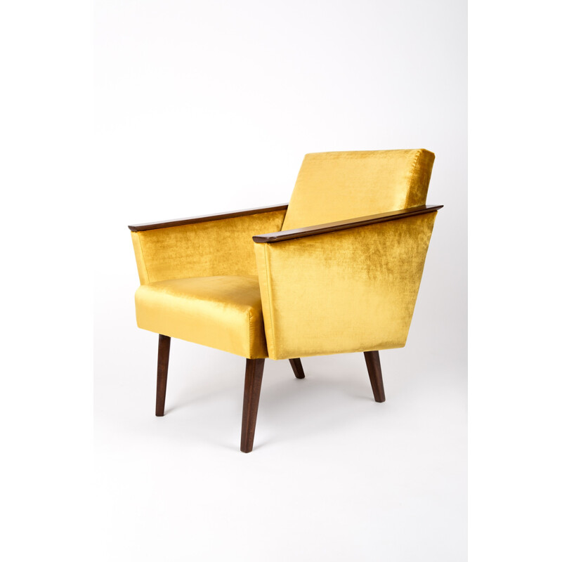 Vintage german Armchair in yellow Mustard  - 1960s