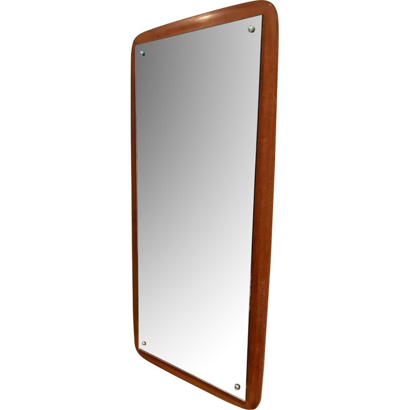 Vintage Danish mirror in teak - 1960s