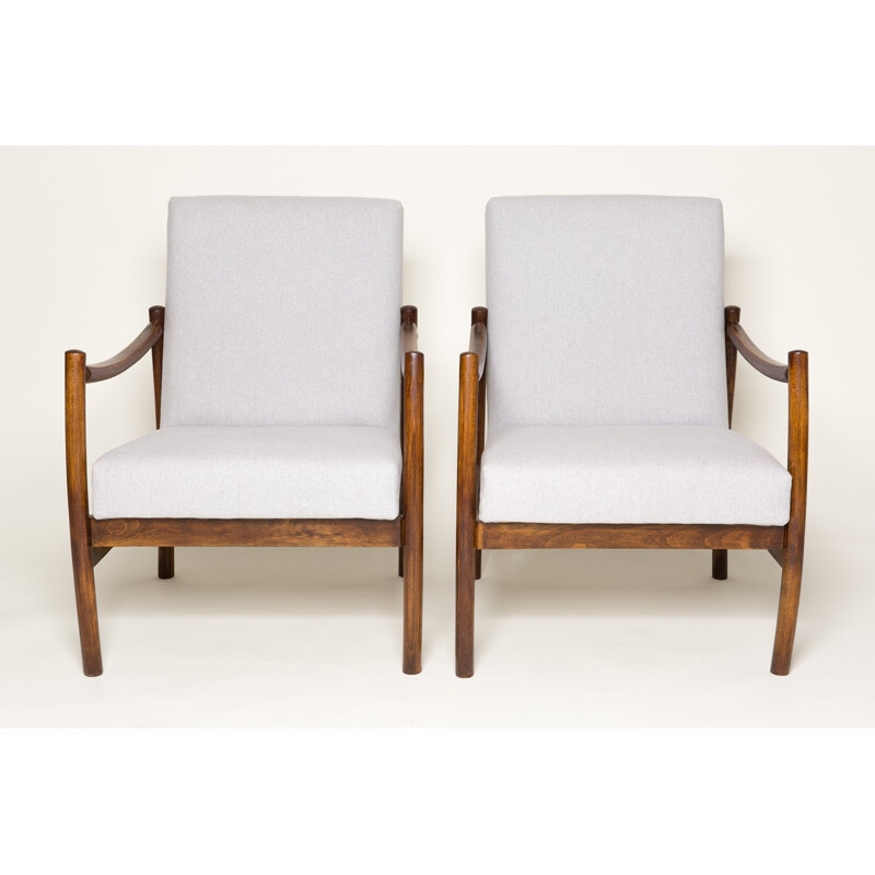 Set of 2 Beige "Club" Armchairs by Radom Furniture Factories - 1960s