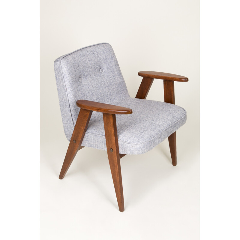 "366" vintage grey Armchair by Jozef Chierowski - 1960s