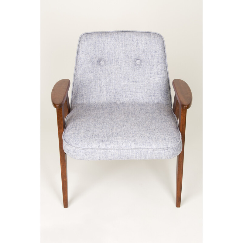 366" vintage grijze fauteuil van Jozef Chierowski - 1960