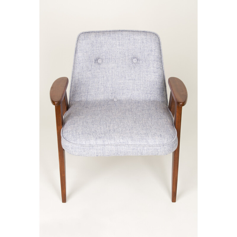 Fauteuil "366" vintage gris par Jozef Chierowski - 1960