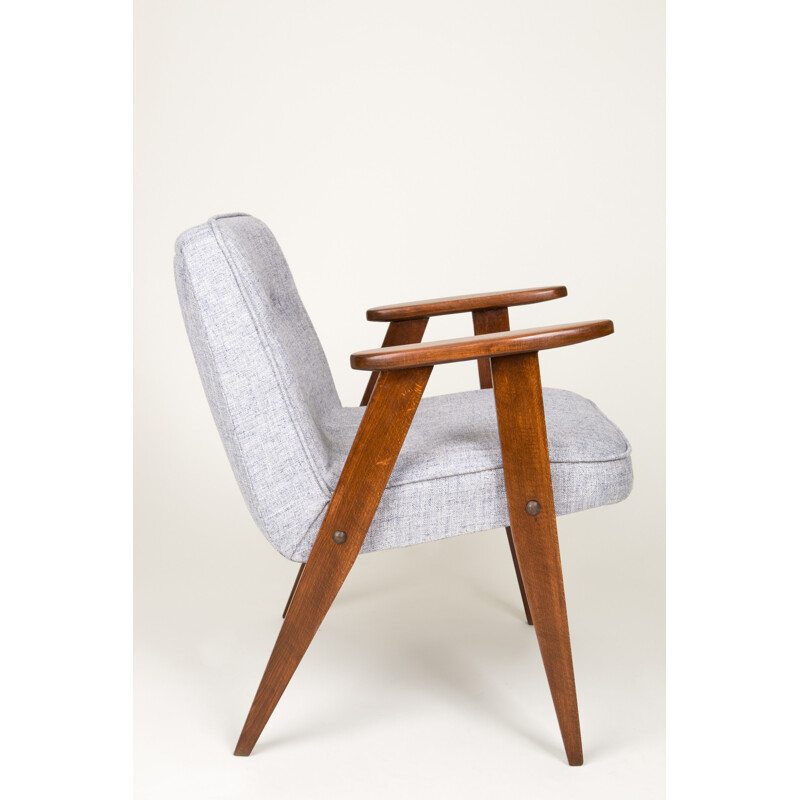 366" vintage grijze fauteuil van Jozef Chierowski - 1960
