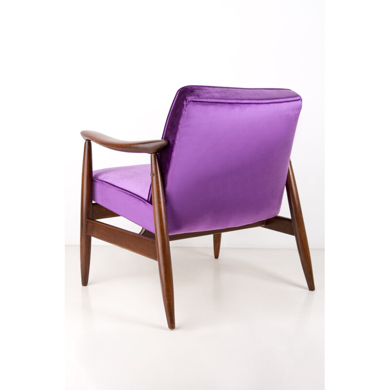 Vintage GFM Violet Armchair in Velvet by Edmund Homa - 1960s