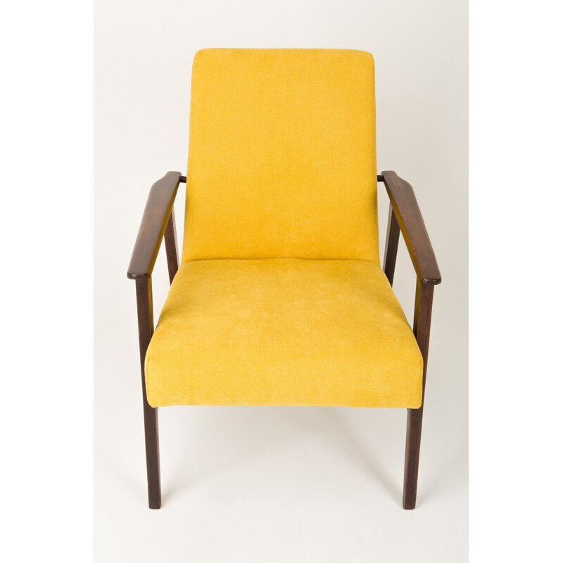 Vintage "Dante" Armchair in Mustard Yellow by Henry Lis - 1960s