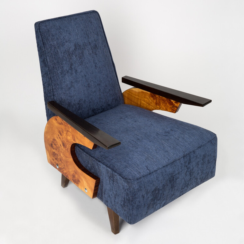 Vintage Navy Blue Armchair - 1960s