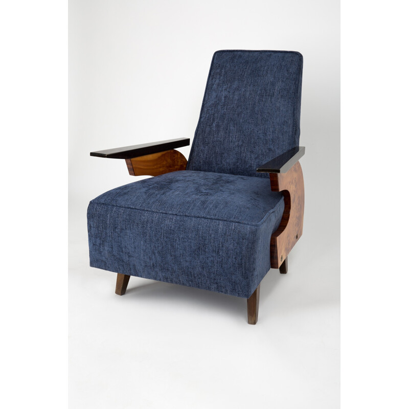 Vintage Navy Blue Armchair - 1960s