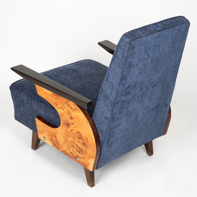 Vintage Navy Blue Armchair - 1960s