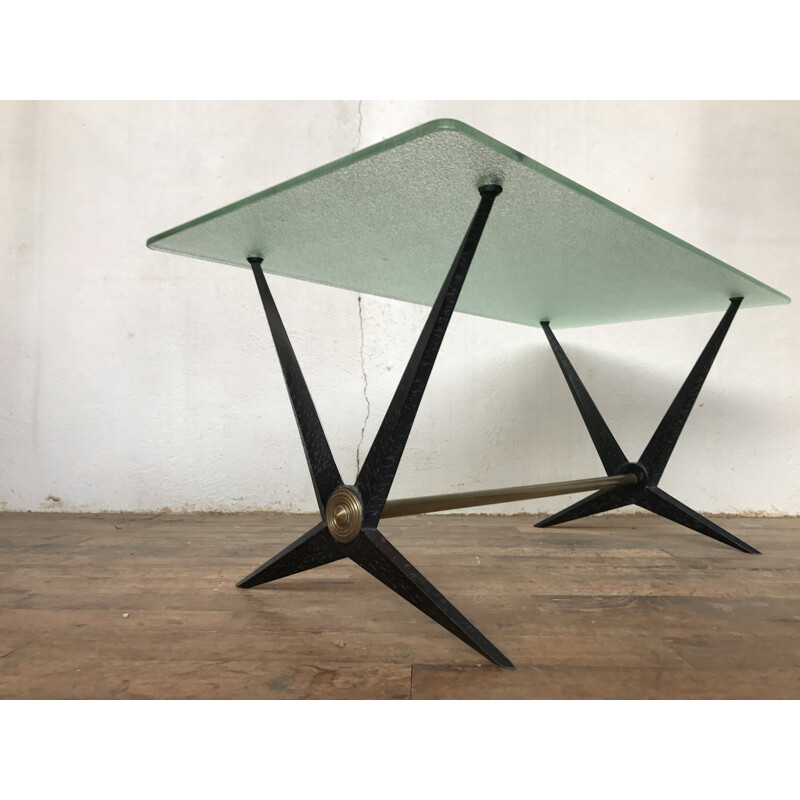 Vintage modernist coffee table by JArden France - 1960s