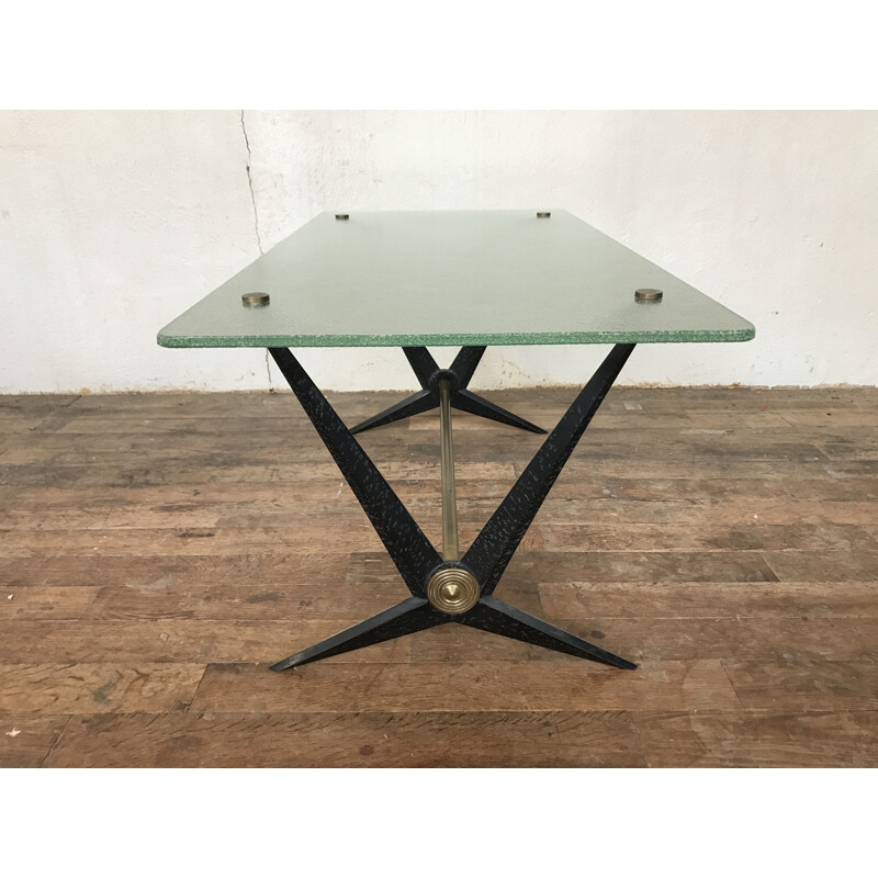 Vintage modernist coffee table by JArden France - 1960s